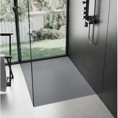 Rea Magnum Grey brodzik kwadratowy 90x90 cm szary REA-K4106