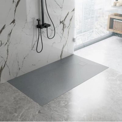 Rea Magnum Grey brodzik kwadratowy 90x90 cm szary REA-K4106