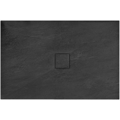 Rea Stone brodzik 120x80 cm prostokątny czarny REA-K9602