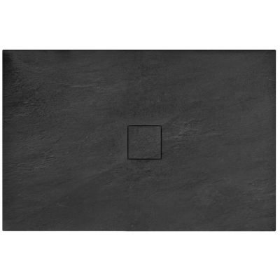 Rea Stone brodzik 120x90 cm prostokątny czarny REA-K9603