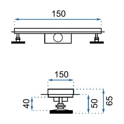 Rea Neo kratka odpływowa 15 cm z kołnierzem montażowym REA-G0985