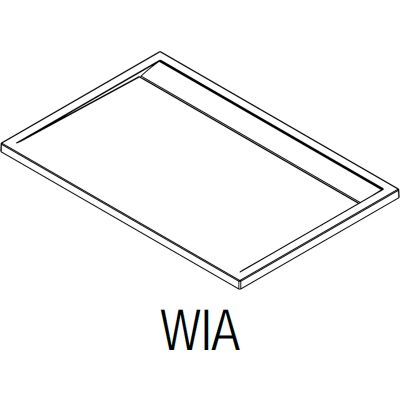 SanSwiss ILA brodzik 160x90 cm prostokątny czarny mat/biały WIA901600604