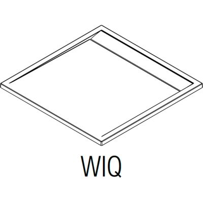 SanSwiss ILA brodzik 100x100 cm kwadratowy chrom/biały WIQ1005004