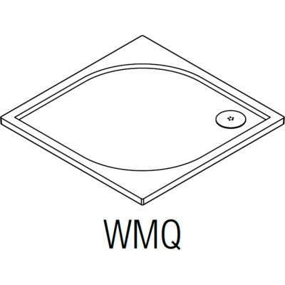 SanSwiss Marblemate brodzik kwadratowy 100 cm biały WMQ100004