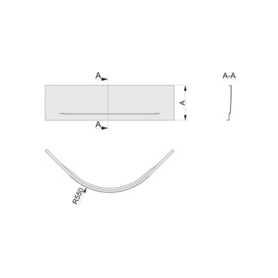 Sanplast Fris obudowa do brodzika 80 cm biały 625-330-0220-01-000