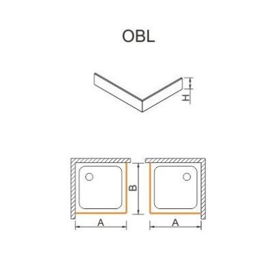 Sanplast obudowa do brodzika OBL 100x100x9 cm 625-400-1040-01-000