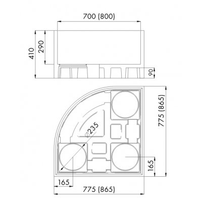 Schedpol Stabilsound nośnik styropianowy do brodzika 90 cm 2.057