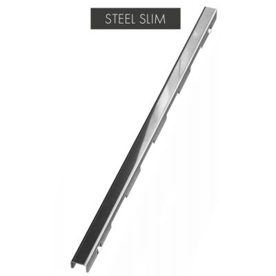 Schedpol Slim Lux brodzik podpłytkowy 130+50x80 cm Steel Slim 10.114/OLSL