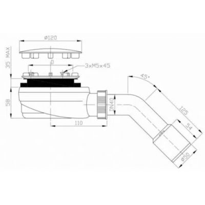 Schedpol Competia New brodzik kwadratowy 80x80 cm 3.4830
