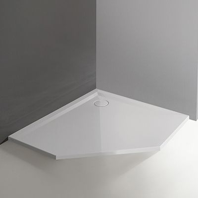 Sanplast Space Mineral brodzik 90x90 pięciokątny biały 645-290-0830-01-000