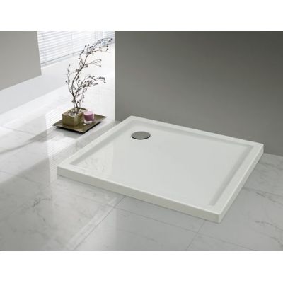 Sanplast Prestige brodzik prostokątny z powierzchnią antypoślizgową ProSafeSystem 100x80 cm biały 615-070-1330-01-002