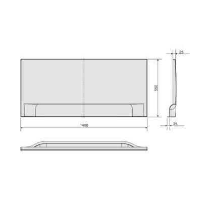 Obudowa do wanny 140 cm typ OWP/CLa Sanplast  620-011-0030-10-000