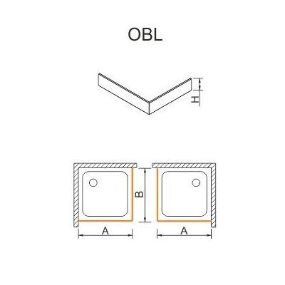 Sanplast obudowa do brodzika OBL 80x160x12,5 cm 625-401-1390-01-000