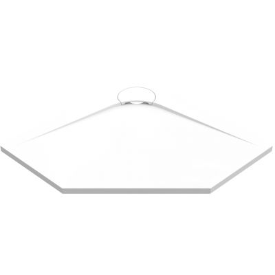 Vayer Boomerang brodzik 90x90 cm pięciokątny biały 090.090.002.2-7.0.0.0.0
