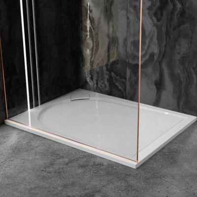 Vayer Virgo brodzik 140x70 cm prostokątny antypoślizgowy biały 140.070.001.2-1.0.0.0.0