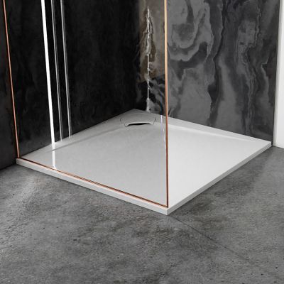 Vayer Boomerang brodzik 100x100 cm kwadratowy biały 100.100.002.2-6.0.0.0.0