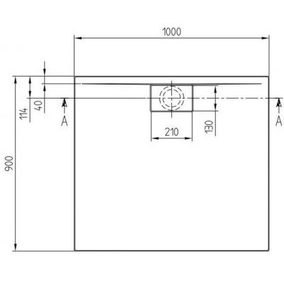 Villeroy & Boch Architectura brodzik prostokątny 100x90 cm biały UDA1090ARA248V-01