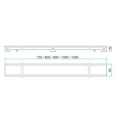 Viega Advantix ruszt odpływu liniowego 100 cm stal 737436