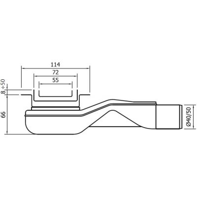 Wiper New Elite odpływ prysznicowy liniowy 50 cm wzór Sirocco poler 100.3397.01.050