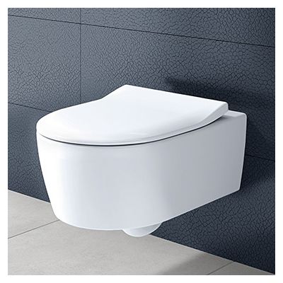 Villeroy & Boch Avento Combi-Pack miska WC wisząca z deską wolnoopadającą Weiss Alpin 5656RS01