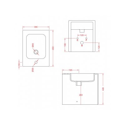 Art Ceram Block bidet stojący biały BKB00201;00