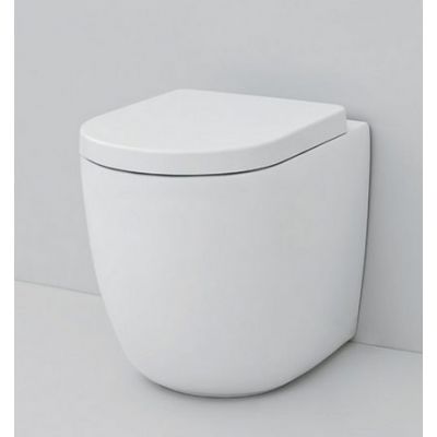 Zestaw Art Ceram File 2.0 miska WC wisząca bez kołnierza z deską wolnoopadającą (FLV0040100, FLA00201)