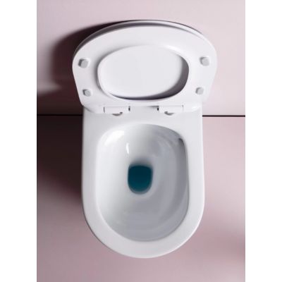 Art Ceram File 2.0 miska WC wisząca bez kołnierza ze spłukiwaniem wirowym biały połysk FLV00601;00