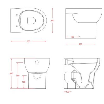 Art Ceram Smarty 2.0 miska WC stojąca biała SMV00201;00