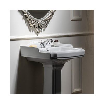 Aqualine Anitk umywalka 58x47 cm ścienna prostokątna biała AK102