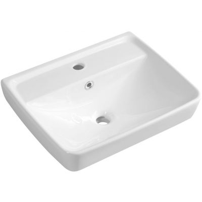 Aqualine Duru umywalka 50x40 cm prostokątna ścienna-meblowa biała TU0350