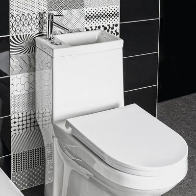 Aqualine Hygie miska kompaktowa z funkcją umywalki biały PB104W