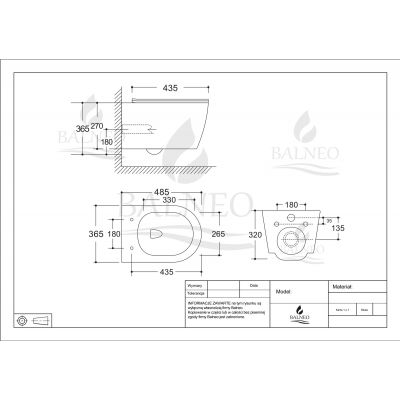 Balneo Luxa miska WC z deską wolnoopadającą wisząca bez kołnierza biały G0101010101-1