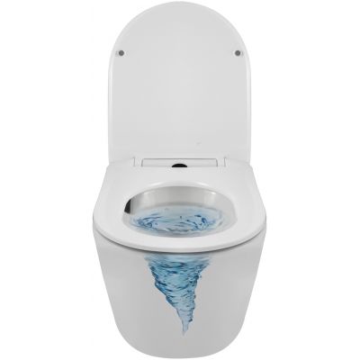 Balneo Luxa Tornado miska WC z deską wolnoopadającą wisząca bez kołnierza biały G0101010101-4