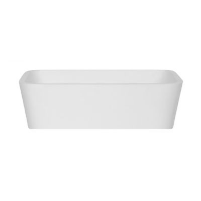 Besco Assos umywalka 50x40 cm nablatowa prostokątna biała #UMD-A-NB