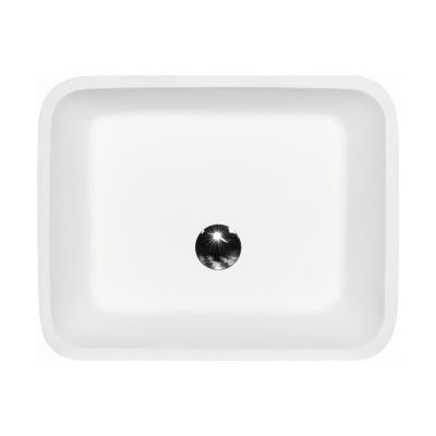 Besco Assos B&W umywalka 52x41x85 cm wolnostojąca prostokątna biała/czarna #UMD-A-WOBW