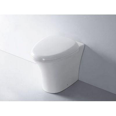 Bathco Spain Ibiza miska WC stojąca z deską wolnoopadającą biała 4502