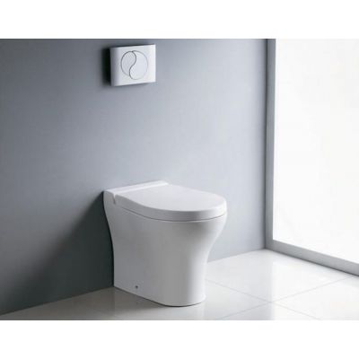 Bathco Spain Formentera miska WC stojąca z deską wolnoopadającą biała 4506