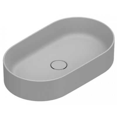 Catalano Zero umywalka 60x35 cm owalna nablatowa Cemento Satinato 0122600023