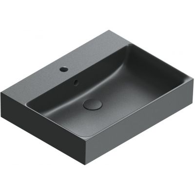 Catalano Premium umywalka 60x47 cm prostokątna nablatowa czarna 0220600022