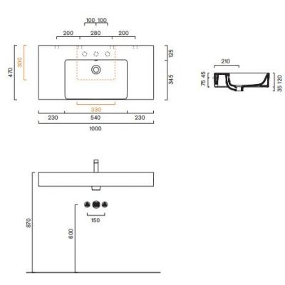 Catalano New Premium umywalka 80x47 cm prostokątna ścienna-meblowa-nablatowa biała 0220831001