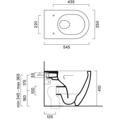 Catalano Sfera miska WC stojąca bez kołnierza biały połysk 0514550001