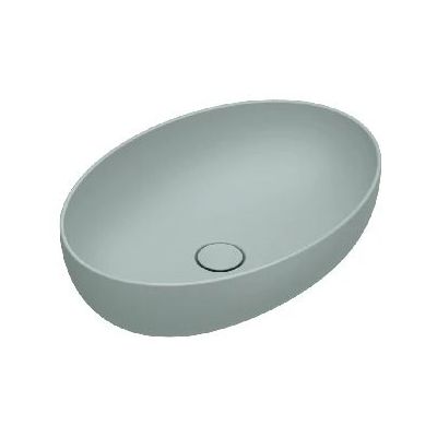 Catalano Sfera umywalka 60x42 cm owalna nablatowa niebieski mat 0522600028