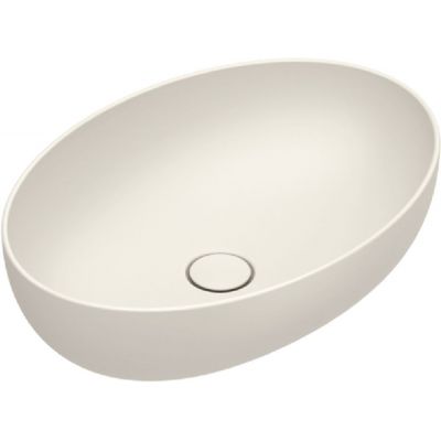 Catalano Sfera umywalka 60x42 cm owalna nablatowa beżowy mat 0522600030