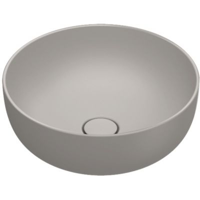 Catalano Sfera umywalka 42x42 cm okrągła nablatowa Tortora Satinato 0523430032