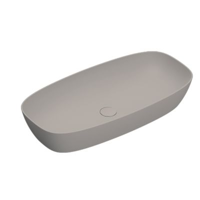 Catalano Alvea umywalka 80x40 cm owalna nablatowa satin tortora 0622800032