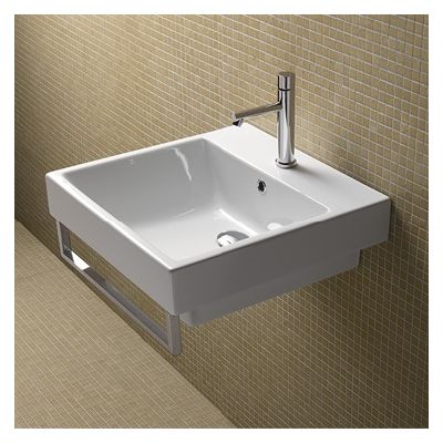 Catalano Zero umywalka 50 cm kwadratowa biała 15QZE00
