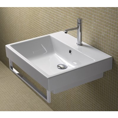 Catalano Zero umywalka 60x50 cm prostokątna biała 16QZE00