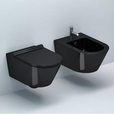 Catalano Zero miska WC wisząca czarna 1VS55NNE