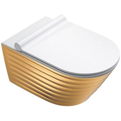 Catalano Classy Gold & Silver miska WC wisząca NewFlush złoty/biały 1VS55RZEBO