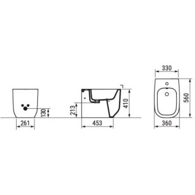 Ceramica Dolomite Alba bidet stojący biały mat D503541